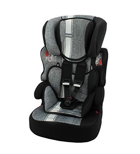 Silla de coche para Bebe BELINE grupo 1/2/3 (9-36kg), con proteccion lateral -Nania Linea gris Silla de coche para Bebe BELINE grupo 1/2/3 (9-36kg), con proteccion lateral -Nania Linea gris