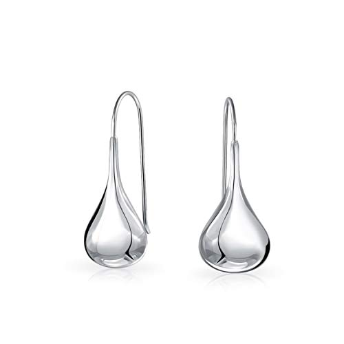 Simple simple llorones con pera en forma de pera gota gota pendientes para las mujeres fishhook Threader polaco plata de ley 1.2 pulgadas Simple simple llorones con pera en forma de pera gota gota pendientes para las mujeres fishhook Threader polaco plata de ley 1.2 pulgadas