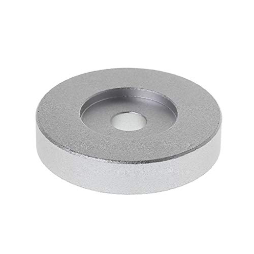 siwetg Adaptador De Tocadiscos Récord 45 RPM Aluminio Plata para 7"Vinyl Technics SL1200 Series