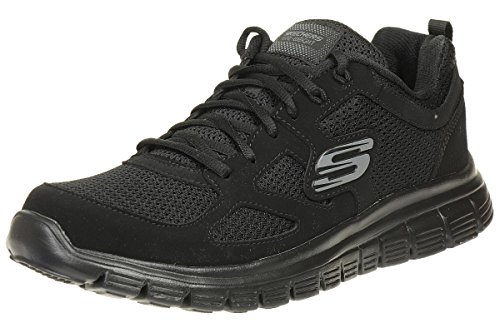 Skechers Burns 52635-bbk, Zapatillas para Hombre, Negro (Black 52635/Bbk), 42 EU