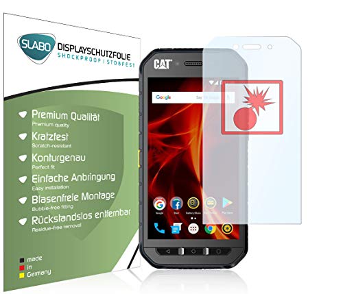 Slabo 2 x Protector de Pantalla blindado para Cat S41 Shockproof A Prueba de Golpes Invisible Made IN Germany Slabo 2 x Protector de Pantalla blindado para Cat S41 Shockproof A Prueba de Golpes Invisible Made IN Germany