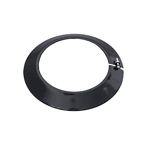 S&M 485213 Embellecedor en color negro vitrificado 900°C-Ø150 mm-Rosetón para conductos de estufas y chimeneas S&M 485213 Embellecedor en color negro vitrificado 900°C-Ø150 mm-Rosetón para conductos de estufas y chimeneas