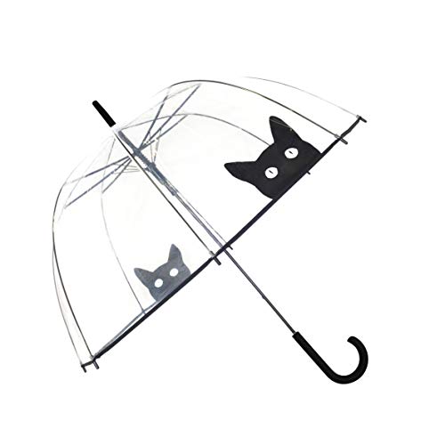 SMATI Paraguas Largo Transparente Forma de Campana y su apuerta automático SMATI Paraguas Largo Transparente Forma de Campana y su apuerta automático