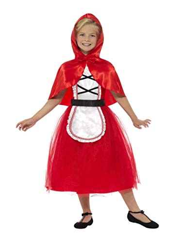 Smiffys-22496S Disfraz Deluxe de Caperucita Roja, con Vestido y Capucha, Color Rojo, S-Edad 4-6 años (Smiffy'S 22496S) Smiffys-22496S Disfraz Deluxe de Caperucita Roja, con Vestido y Capucha, Color Rojo, S-Edad 4-6 años (Smiffy'S 22496S)