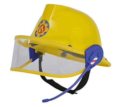 Smoby - Casco de bombero con micrófono ajustable para niños a partir de 3 años – 109258698002