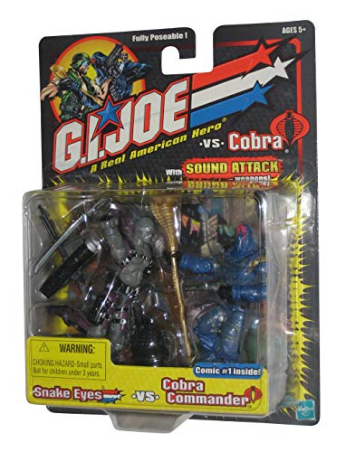 Snake Eyes vs. Cobra Commander - G.I. Joe vs Cobra Action Figure