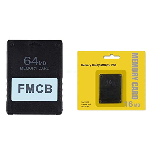 SNOWINSPRING Tarjeta de Memoria Mcboot (Fmcb) 64Mb V 1.953 (Nueva VersióN y Nueva FuncióN) Paquete de Tarjeta de Memoria 64 + 16Mb