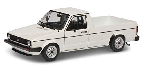 Solido 421185320 S1803501 VW Caddy MK1 Camión Camión Camión Camión Año 1982 Escala 1:18 Coche Blanco