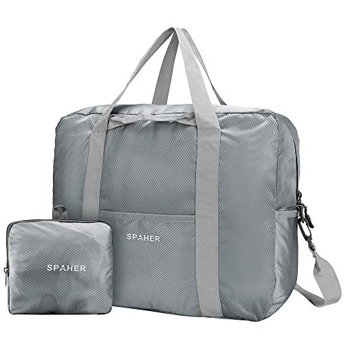 SPAHER Bolsa de Equipaje Bolsas de Viaje Plegable Duffle Bag Ligero Impermeable Organizador de Hombro de Almacenamiento de Transporte de Bolsas para IR de Compras Gimnasio Deportes Camping 40L SPAHER Bolsa de Equipaje Bolsas de Viaje Plegable Duffle Bag Ligero Impermeable Organizador de Hombro de Almacenamiento de Transporte de Bolsas para IR de Compras Gimnasio Deportes Camping 40L