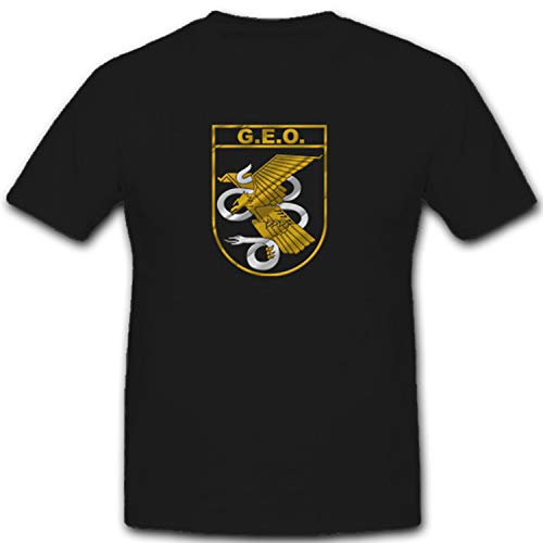 Spanish GEO Grupo Especial de Operaciones - Camiseta de manga corta #7464 Negro M Spanish GEO Grupo Especial de Operaciones - Camiseta de manga corta #7464 Negro M