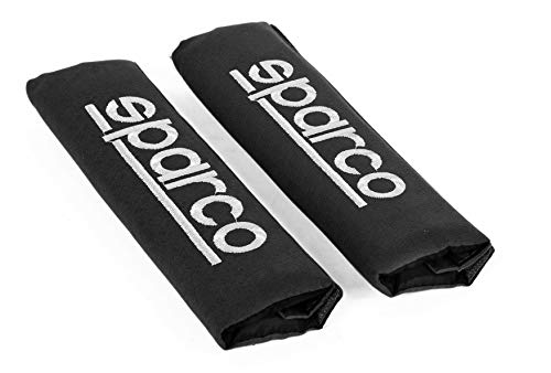 Sparco SPC1204BK Almohadilla, Negro, Set de 2