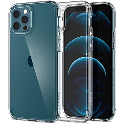 Spigen Funda Ultra Hybrid Compatible con iPhone 12 y Compatible con iPhone 12 Pro - Transparente