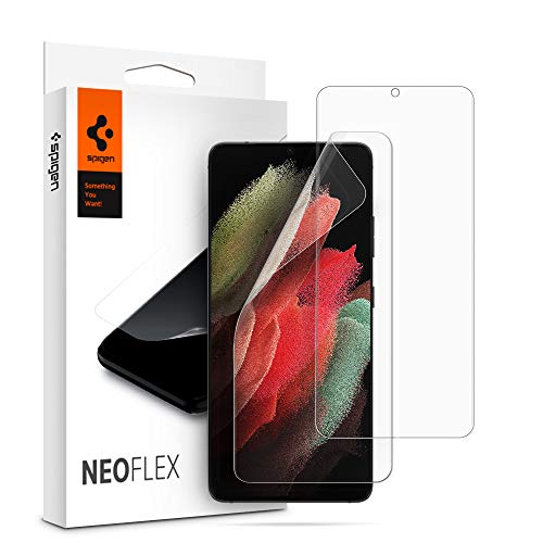 Spigen NeoFlex Protector de Pantalla para Samsung Galaxy S21 Ultra Película de TPU - 2 Unidades Spigen NeoFlex Protector de Pantalla para Samsung Galaxy S21 Ultra Película de TPU - 2 Unidades