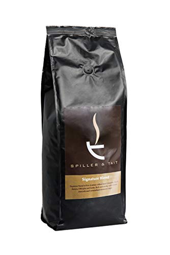 Spiller & Tait Coffee Beans 1kg Bag - Best Speciality Coffee Roasted in the UK - Award Winning - Gourmet Beans for Great Tasting Coffee at Home - Espresso Blend Suitable for All Coffee Machines - Premium Arabica Beans Give Balanced Flavour - Rare Purchase