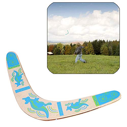 Sqxaldm Boomerang Deportes al Aire Libre Boomerang de Madera en Forma de V Boomerang de Madera al Aire Libre Deportes para Niños Boomerang Juguete Volador de Madera para Deportes al Aire Libre