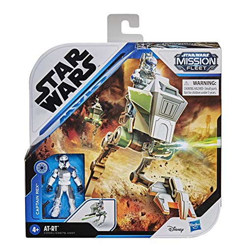 Star Wars Mission Fleet Expedition Class Capitán Rex Clon Combat Figura y vehículo Escala 6 cm, Juguetes para niños a Partir de 4 años