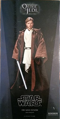 Star Wars Sideshow Exclusive Order of The Jedi Episode II: Attack of The Clones OBI-WAN Kenobi Jedi Knight Deluxe 12 Inch 1/6 Scale Action Figure