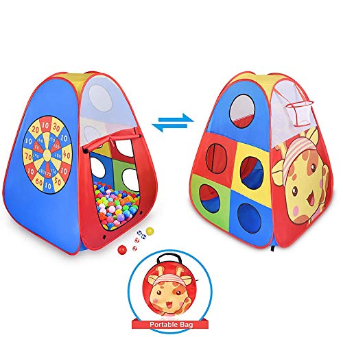 STLOVe Tienda de Juegos para niños, Tienda de Juegos para niños bebés y niños pequeños para Interiores y Exteriores Casa de Juegos para niños , Bolsa de Almacenamiento, no Incluye Pelotas