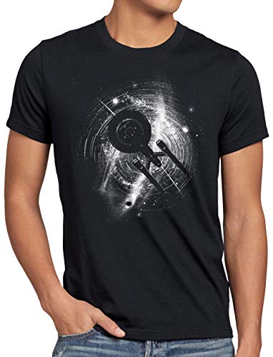 style3 Enterprise in Space Camiseta para Hombre T-Shirt NCC-1701 Trekkie Trek, Talla:XL