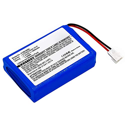 subtel® Batería Premium Compatible con CTMS Eurodetector, 1ICP62/34/48 1S1P 1000mAh Pila Repuesto bateria