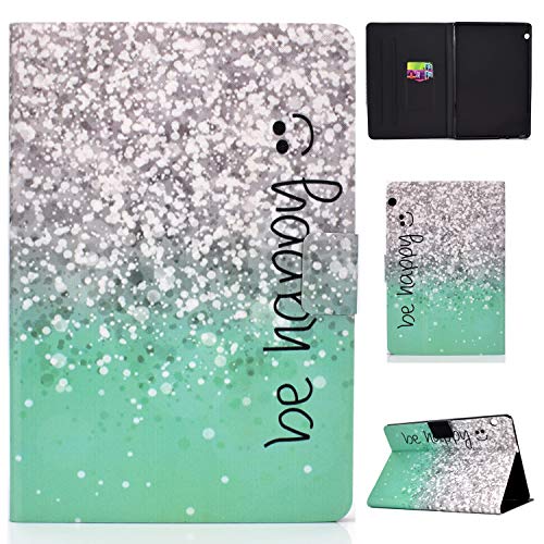 Succtop Funda Huawei Mediapad T5 10.1 Pulgada Funda de Cuero PU Carcasa Cartera Soporte Funda Billetera Tableta Funda con Ranura para Tarjeta para Huawei Mediapad T5 10 10.1" Siate Felici