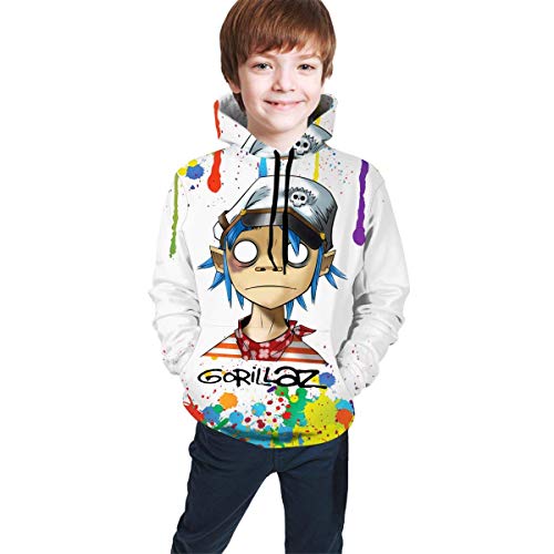Sudadera con Capucha niño Unisex Kids Hoodies Sweaters GB Cartoon Pullover Clothes with Pocket for Teens