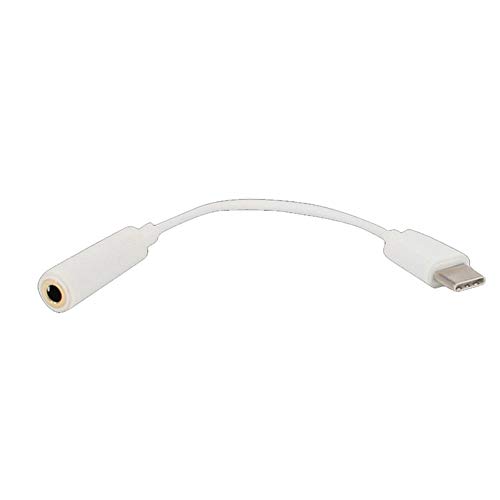 Sungpunet USB Tipo C a 3,5 mm Adaptador de Auriculares Jack AUX Cable para Letv Leeco Le MAX 2 Pro 0.15m / 0.45ft Blanco Uso fácil