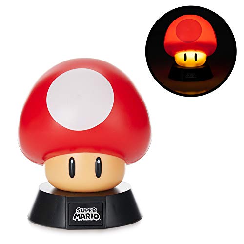 Super Mario Lámpara Mushroom, 50 W, Multicolor