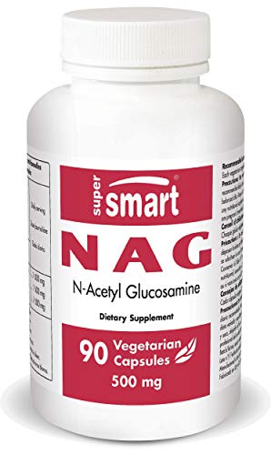 Supersmart - N.A.G. 500 mg (N-Acetyl Glucosamine) Apoya a la Movilidad de Articulaciones & Función Intestinal | No OMG & Libre de Gluten – 90 Cápsulas Vegetarianas