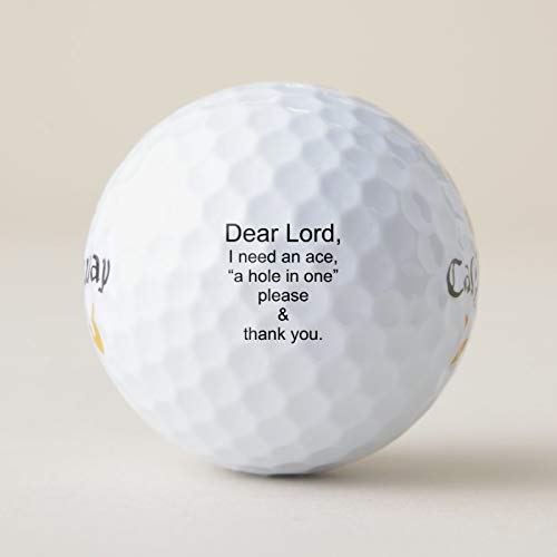 Supersoft Golf Balls, Dear Lord, I Need An Ace. Callaway Golf Balls, Practice Golf Balls for Backyard Indoor Outdoor Training