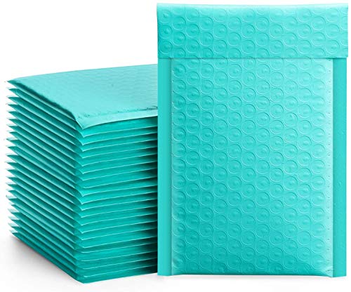 Switory 50 sobres de burbujas de polietileno de 10,2 x 17,7 cm, sobres acolchados de 10,2 x 17,7 cm, con forro de burbujas, para envío, envío, envío, envío, autosellados, verde azulado Switory 50 sobres de burbujas de polietileno de 10,2 x 17,7 cm, sobres acolchados de 10,2 x 17,7 cm, con forro de burbujas, para envío, envío, envío, envío, autosellados, verde azulado