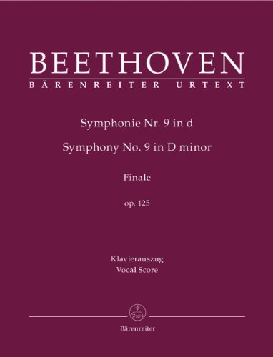 Symphony No.9 in D minor Op.125. Finale (Vocal Score)