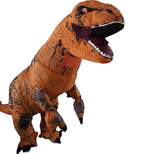 T-Rex Inflatable Dinosaur Mascot Party Costume Fancy Dress Cosplay Outfit Adult …
