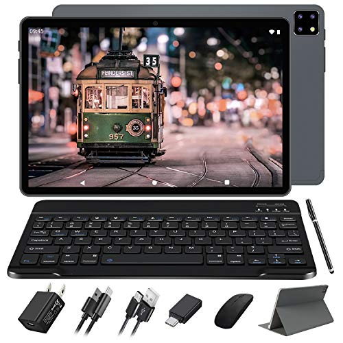 Tablet 10 Pulgadas FACETEL Android 10.0 Tableta 5G Wi-Fi,4GB RAM 64GB ROM (TF 128GB), Octa-Core 1.6 GHz, 1920×1200 FHD IPS Display, Batería 8000mAh,GPS | Bluetooth | WiFi | Teclado y Ratón- Gris Tablet 10 Pulgadas FACETEL Android 10.0 Tableta 5G Wi-Fi,4GB RAM 64GB ROM (TF 128GB), Octa-Core 1.6 GHz, 1920×1200 FHD IPS Display, Batería 8000mAh,GPS | Bluetooth | WiFi | Teclado y Ratón- Gris