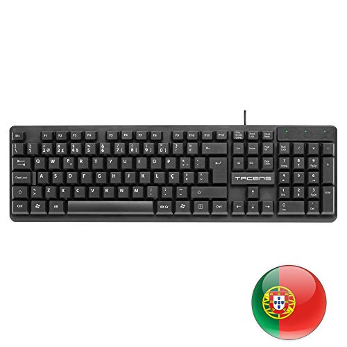 Tacens Anima AK0PT - Teclado Profesional de membrana, ecológico,layout portugués Tacens Anima AK0PT - Teclado Profesional de membrana, ecológico,layout portugués