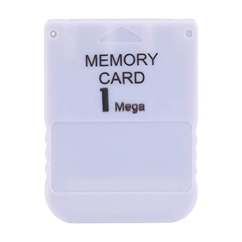 Tarjeta de Memoria para Sony PS1, 1 MB Tarjeta de Memoria Stick para Sony Playstation 1 One PS1 Game, Blanco