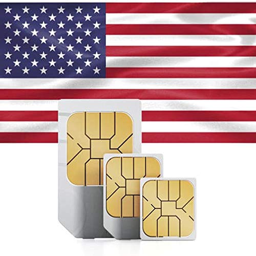 Tarjeta SIM Prepago para USA, Canada y Mexico – 4 GB de INTERNET a Velocidad 4G / LTE, Llamadas y Textos ilimitados Internacionales - 15 Días de servicio