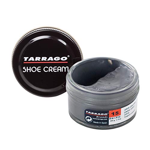 Tarrago Shoe Cream Jar 50 ml - Crema tinta para zapatos y bolsos, unisex, adulto, Gris oscuro (Dark Gray 15), 50 ml Tarrago Shoe Cream Jar 50 ml - Crema tinta para zapatos y bolsos, unisex, adulto, Gris oscuro (Dark Gray 15), 50 ml