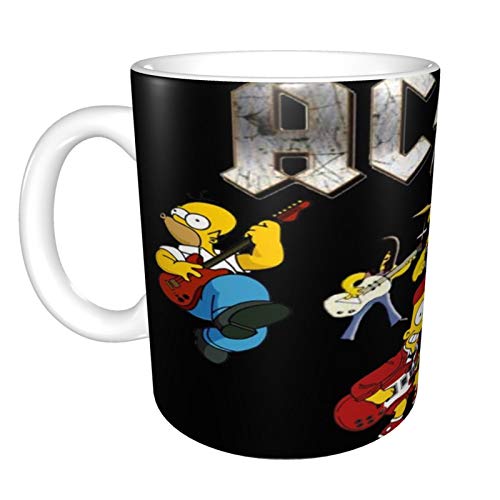 Taza de café graciosa con diseño de Ac DC Simpsons Boss Coworker Gifts