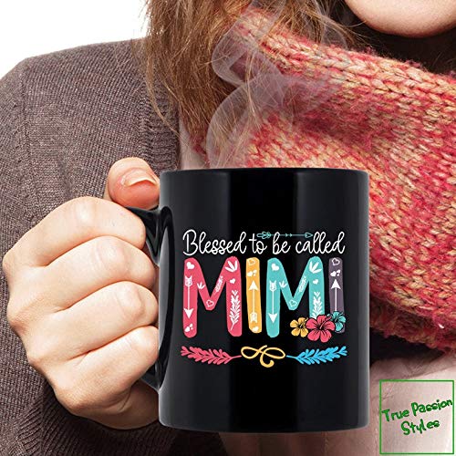 Taza de café Mimi, con texto en inglés "Blessed To Be Called Mimi", divertida para Navidad, Día de la Madre, regalo de cumpleaños para la abuela orgullosa de 325 ml Taza de café Mimi, con texto en inglés "Blessed To Be Called Mimi", divertida para Navidad, Día de la Madre, regalo de cumpleaños para la abuela orgullosa de 325 ml