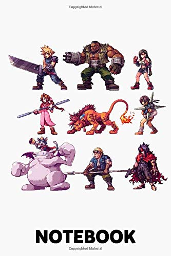 Team Ffvii Notebook: (110 Pages, Lined, 6 x 9)