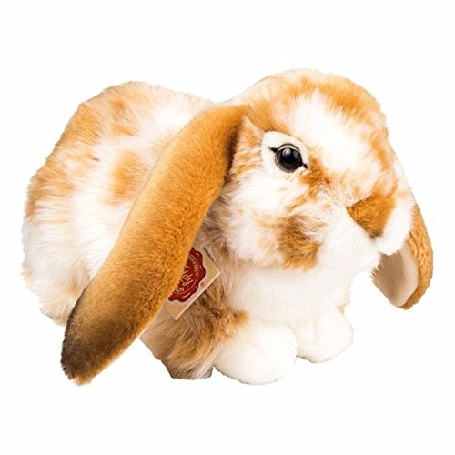 Teddy Hermann 937913 Conejo Sentado de Peluche, marrón Claro/Blanco, 30 cm Teddy Hermann 937913 Conejo Sentado de Peluche, marrón Claro/Blanco, 30 cm