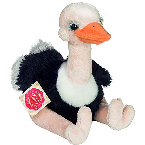 Teddy Hermann 941552 Avestruz de Peluche Sentado de Peluche, 20 cm Teddy Hermann 941552 Avestruz de Peluche Sentado de Peluche, 20 cm