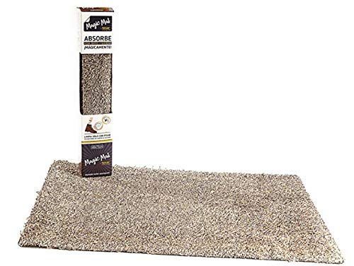 Tesar – Alfombra Magic Mat (60x90cm) Marrón, Entrada a casa, Pasillo, Lavadora, habitación, Super Absorbente para Exterior e Interior, Impermeable, Lavable, atrapa Toda la Suciedad, Tacto Muy Suave.