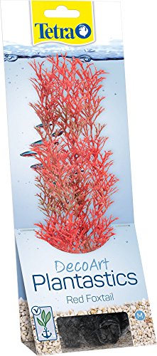 Tetra DecoArt Plantastics Red Foxtail M Réplica con aspecto natural de la planta acuática Cola de zorro roja