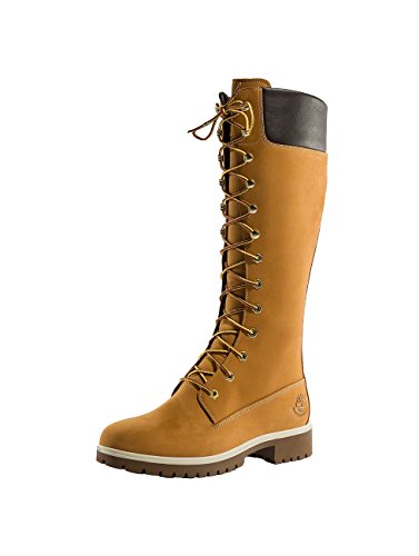Timberland Premium 14 Inch Waterproof, Botas Chukka Mujer, Amarillo Wheat Nubuck, 39.5 EU Timberland Premium 14 Inch Waterproof, Botas Chukka Mujer, Amarillo Wheat Nubuck, 39.5 EU
