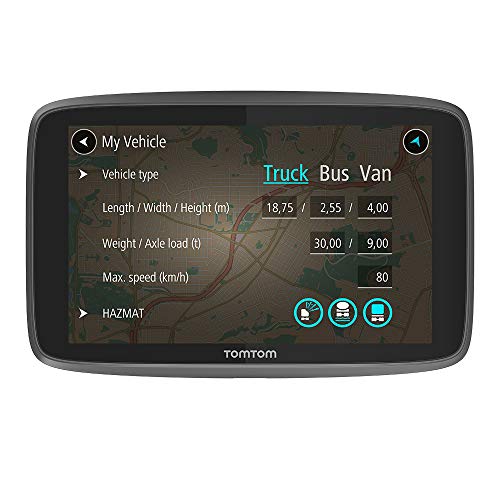 TomTom GO Professional 520 - Navegador, 5" Pantalla táctil, Navegador GPS (Interno, Toda Europa, 12,7 cm (5"), 480 x 272 Pixeles, Flash, MicroSD TransFlash, Versión extranjera, No tiene idioma español