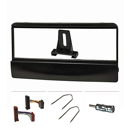 tomzz Audio 2415-001 - Juego de embellecedor de radio compatible con Ford Escort Focus Fiesta Scorpio Transit Mazda 121 negro con adaptador de radio ISO, adaptador de antena ISO DIN, barra de desbloqueo tomzz Audio 2415-001 - Juego de embellecedor de radio compatible con Ford Escort Focus Fiesta Scorpio Transit Mazda 121 negro con adaptador de radio ISO, adaptador de antena ISO DIN, barra de desbloqueo