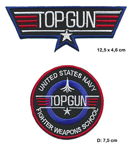 Top Gun USA Parches Parches de la película Movie Cruise Kilmer McGillis (2 unidades)