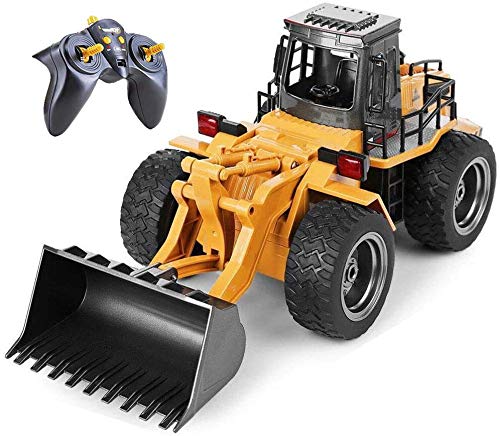 TopRace Cargador frontal funcional completo de 6 canales, control remoto RC Tractor excavadora de construcción con luces y sonidos de 2,4 GHz. TR-113G TopRace Cargador frontal funcional completo de 6 canales, control remoto RC Tractor excavadora de construcción con luces y sonidos de 2,4 GHz. TR-113G